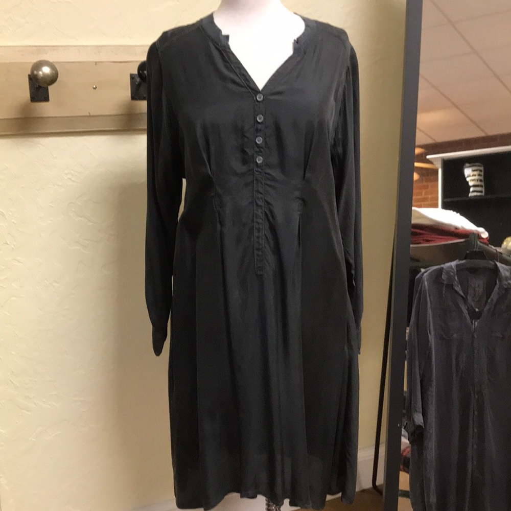 Johnny Was (Pete and Greta) Gray Rayon Tunic Dress L